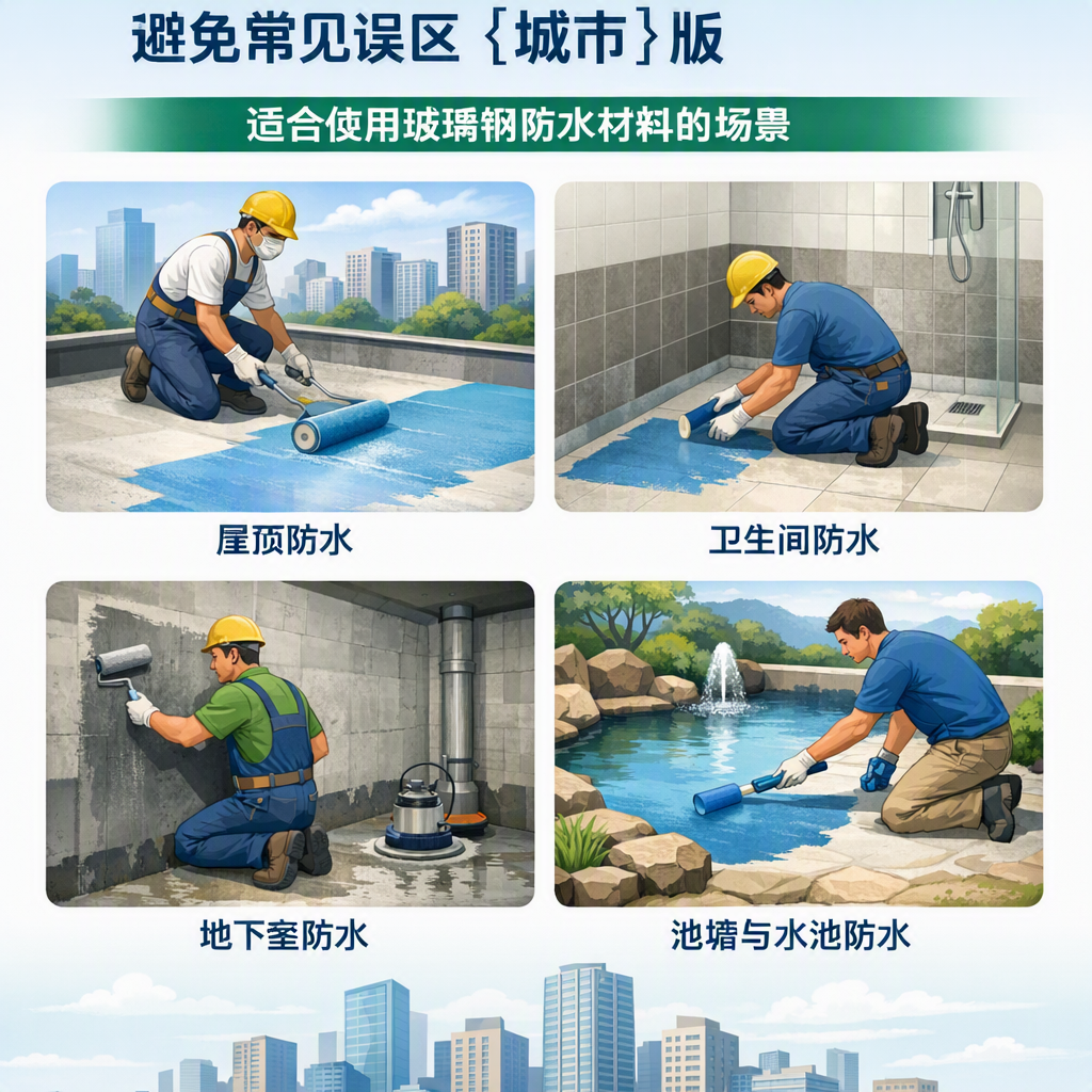 玻璃钢防水材料施工注意事项,避免常见误区 宿迁 版