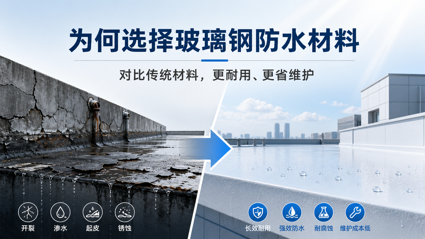 在宿迁，为何选择玻璃钢防水材料而非传统材料
